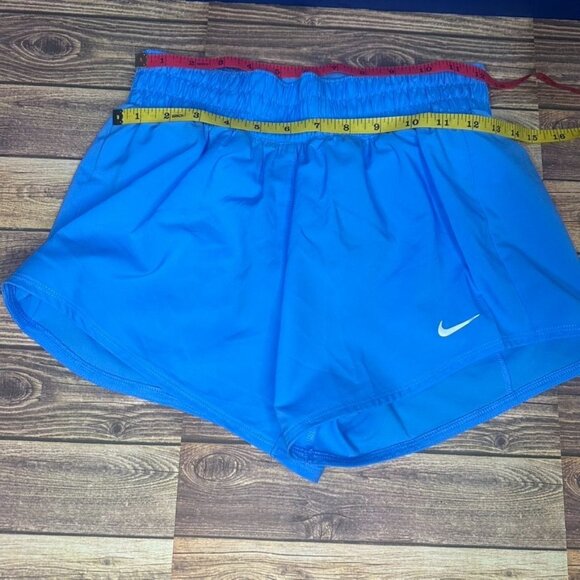 Nike Women's Dri-FIT Mid-Rise Brief-Lined Running Shorts NWT Size XS (Blue) - Picture 10 of 16